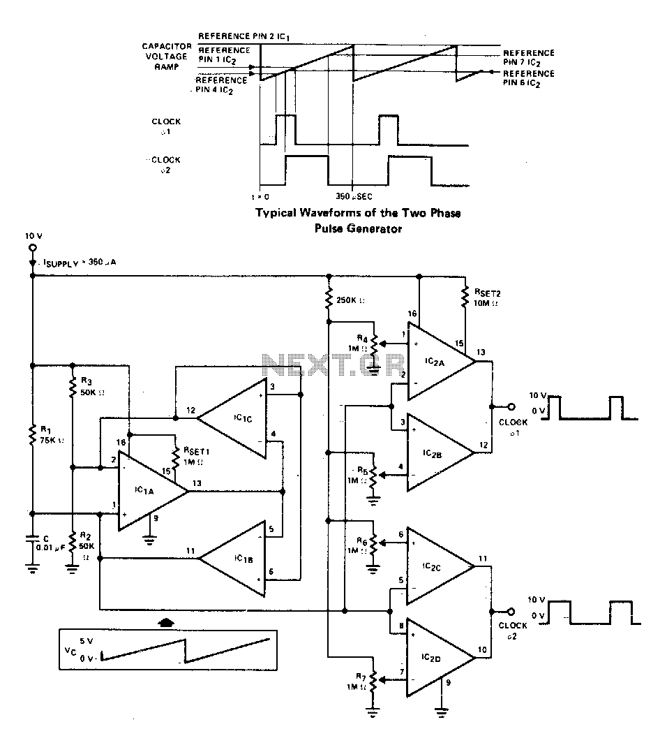 Versatile two-phase pulse generator – Circuit Schematic