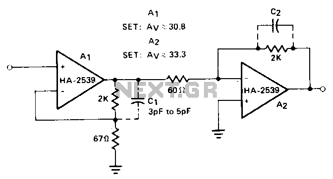 Cascaded-amplifier – Circuit Schematic