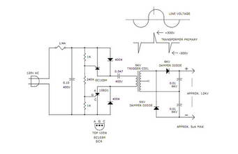 Circuit Project: 12KV High Voltage Generator – Circuit Schematic