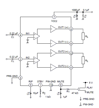 40W/8ohms Audio Amplifier under Audio Amplifier Circuits -7108- : Next.gr