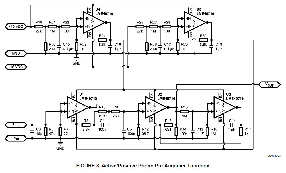 phono preamp – Circuit Schematic