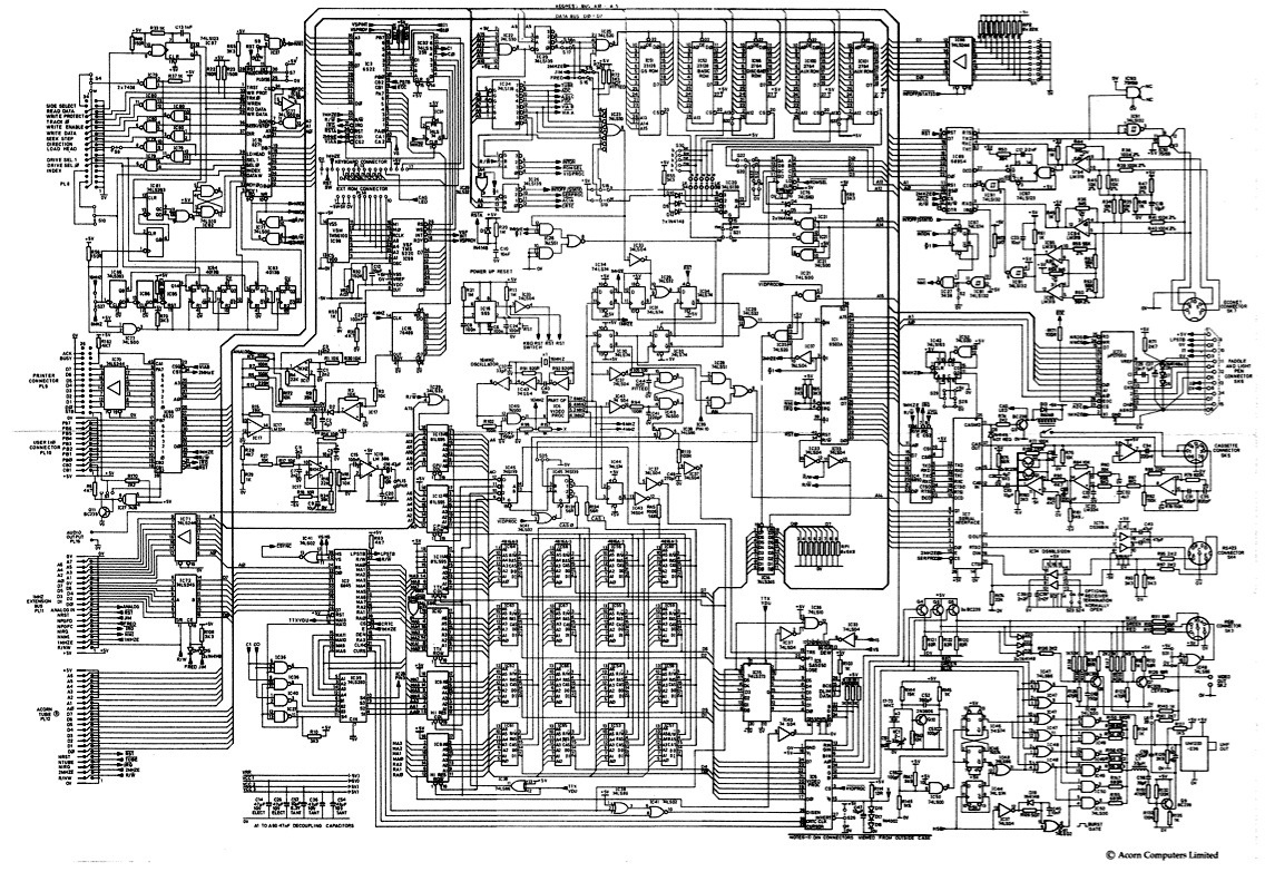 bbc micro model b – Circuit Schematic