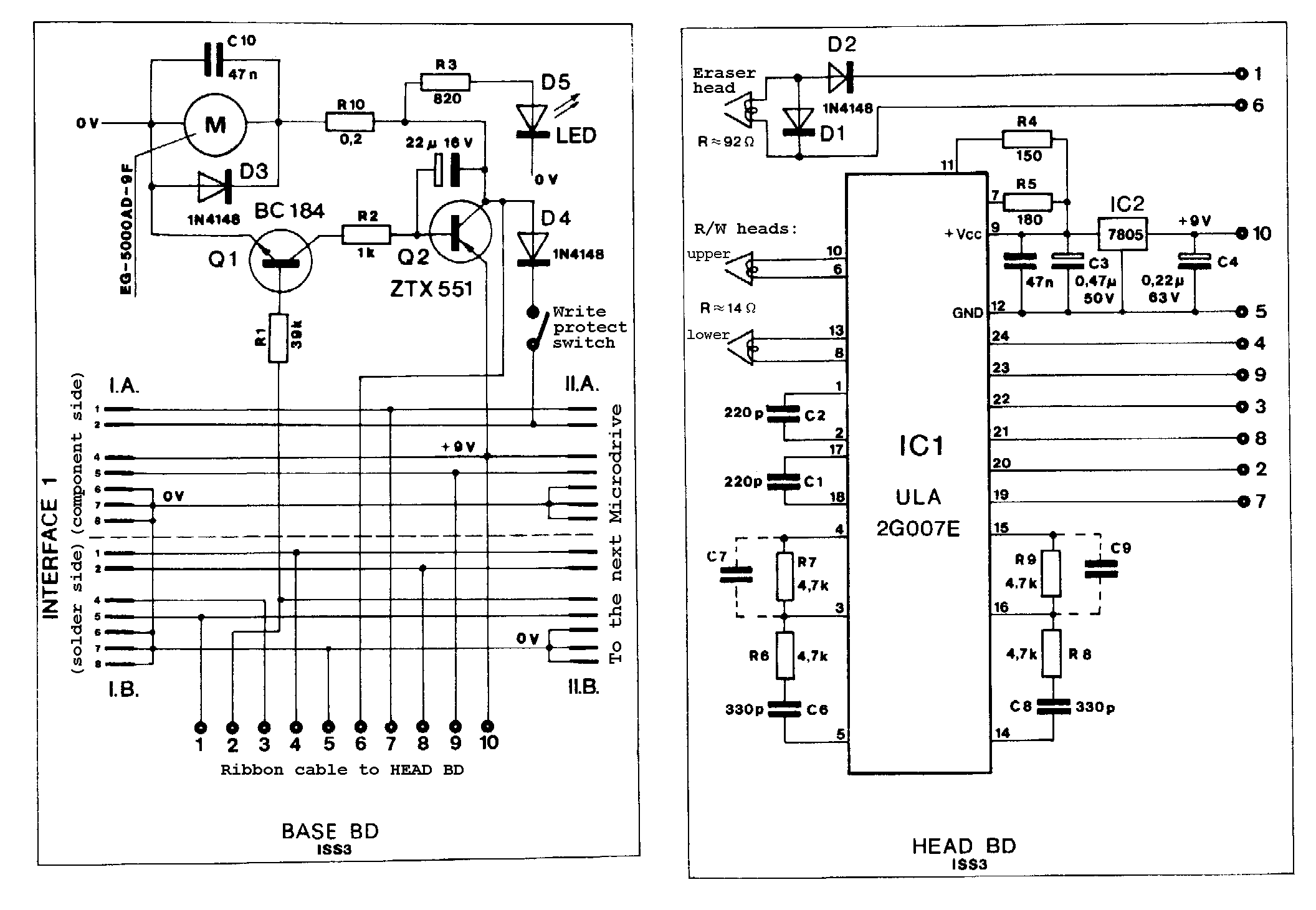 sinclair zx microdrive – Circuit Schematic