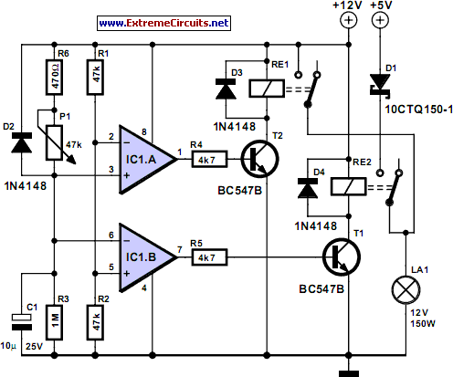 Alternative Halogen Power Supply – Circuit Schematic