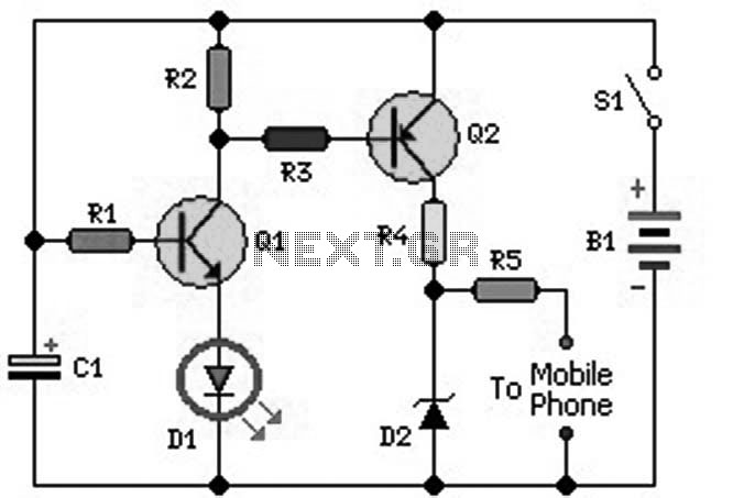 mobile phone charger circuit 12 – Circuit Schematic