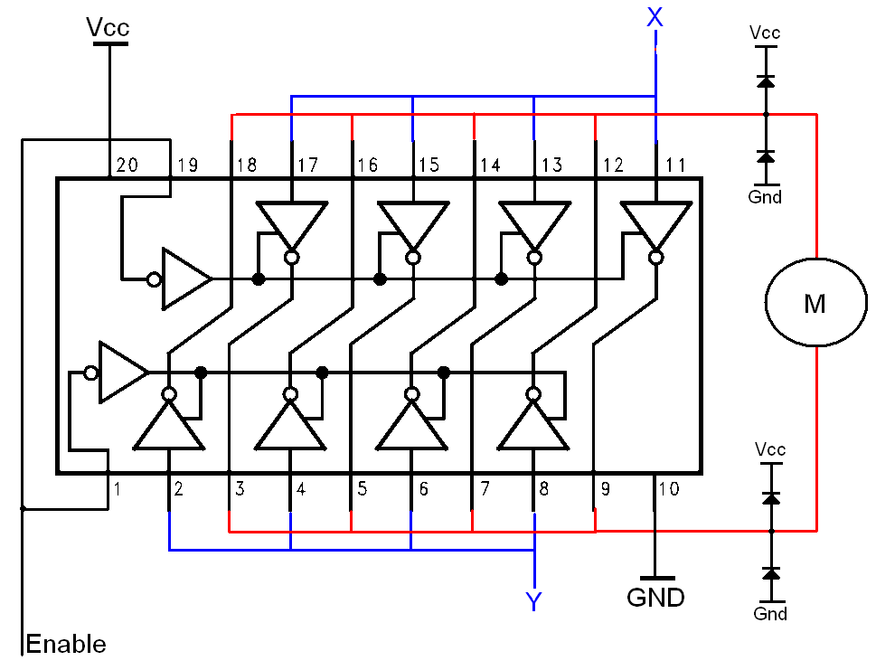 Simple H-bridges Tutorial circuit