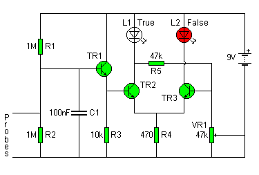 lie detector – Circuit Schematic