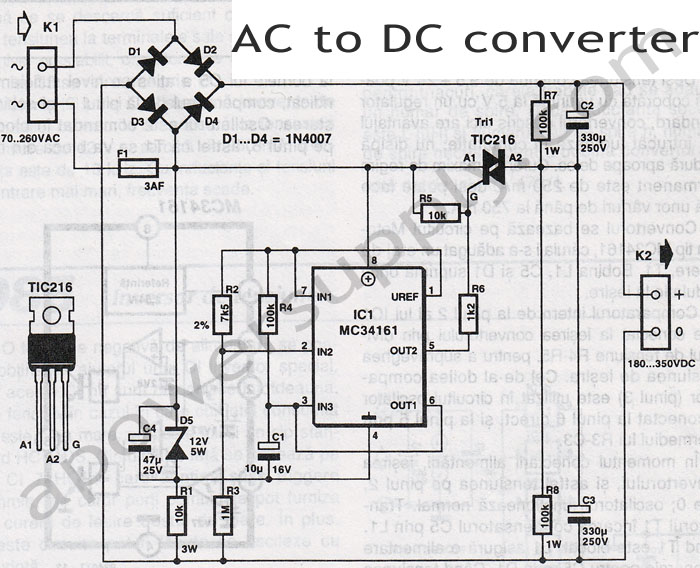 Circuit Diagram Of Voltage Converter