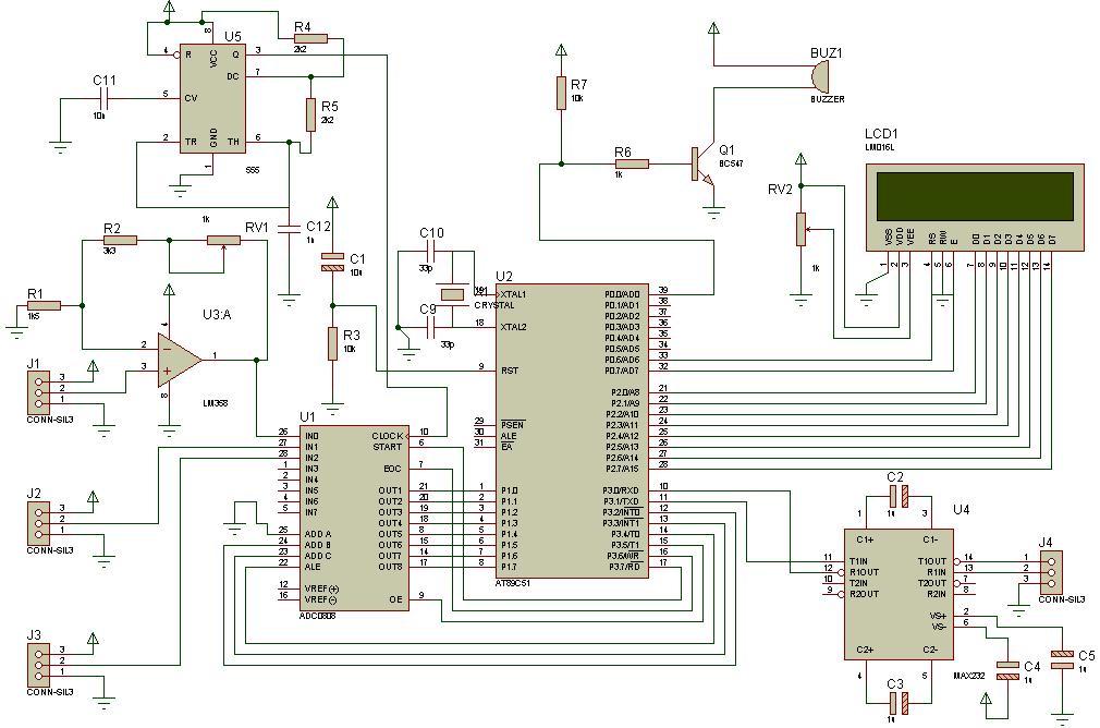 Program for the weather station circuit diagram – Circuit Schematic