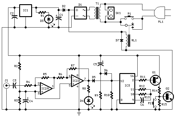 Amplifier Timer circuit
