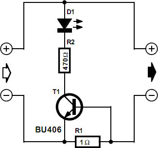 Battery-Charging Indicator For Mains Adaptor – Circuit Schematic