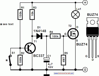 Car Interior Lights Delay – Circuit Schematic
