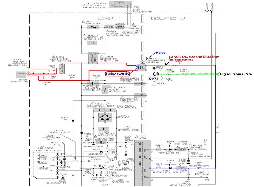 relay found in switch mode power supply circuit