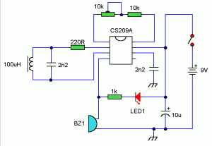 Metal Detector DIY Circuit – Circuit Schematic