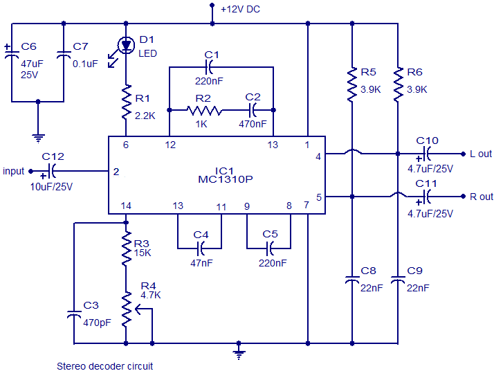 Stereo Decoder – Circuit Schematic