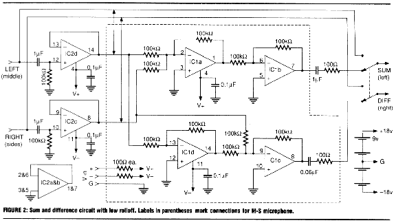 M-S SPEAKER SYSTEM – Circuit Schematic