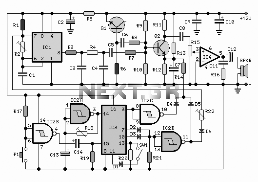 Cuckoo Sound Generator Circuit Schematic – Circuit Schematic