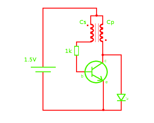 DIY Building a Joule Thief circuit – Circuit Schematic
