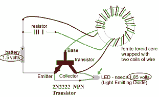 Joule Thief Power Overload circuit – Circuit Schematic
