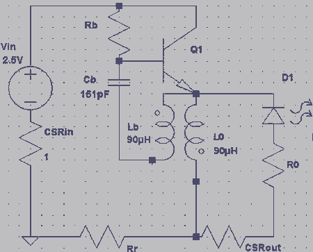 Overunity Joule Thief Circuit – Circuit Schematic