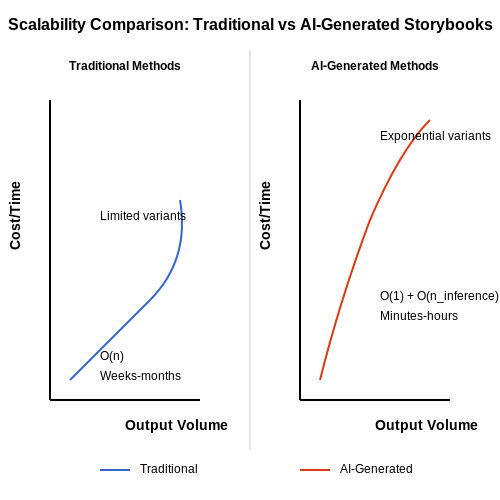 Benefits of AI-Generated Content Over Traditional Methods – AI to Generate Interactive Storybooks for Kids – Tutorial Diagram