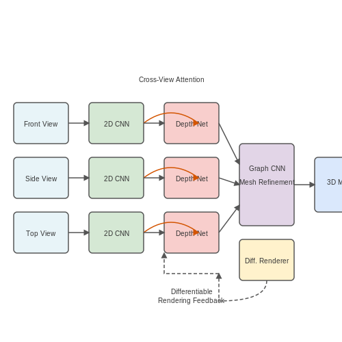 Model Architecture Selection and Training – AI for Generating 3D Models from Blueprints – Tutorial Diagram Model Architecture Selection and Training – AI for Generating 3D Models from Blueprints – Tutorial Diagram