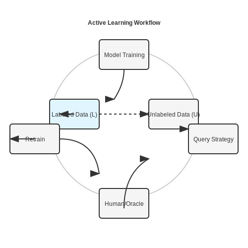 Active Learning for Efficient Data Selection – Auto-Curated Training Sets from the Web – Tutorial Diagram Active Learning for Efficient Data Selection – Auto-Curated Training Sets from the Web – Tutorial Diagram