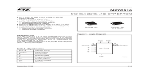 27C516 – Datasheet Preview