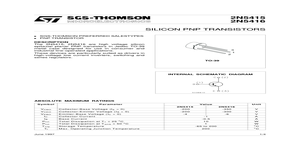 2N5415 – Datasheet Preview