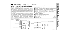 ADC0816 – Datasheet Preview
