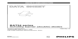 BAT54 – Datasheet Preview