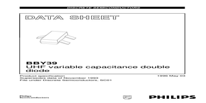 BBY39 – Datasheet Preview