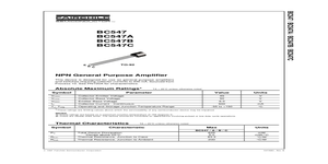 BC547 – Datasheet Preview