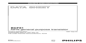 BCF81 – Datasheet Preview