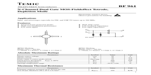 BF961 – Datasheet Preview