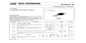 BTB24 – Datasheet Preview