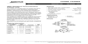 CA3080E – Datasheet Preview