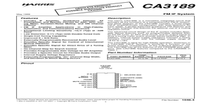 CA3189E – Datasheet Preview