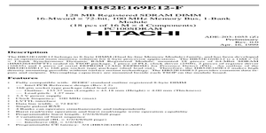 HB52E169 – Datasheet Preview
