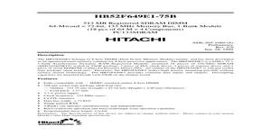 HB52F649E1 – Datasheet Preview