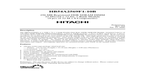 HB54A2569 – Datasheet Preview