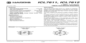 ICL7611 – Datasheet Preview