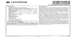 ICM7226A – Datasheet Preview