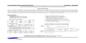 K4E640812D – Datasheet Preview