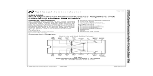 LM13600 – Datasheet Preview