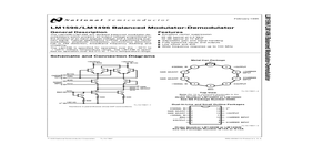 LM1496N – Datasheet Preview