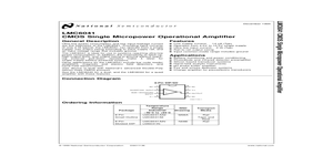 LMC6041 – Datasheet Preview
