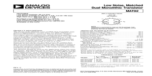 MAT02 – Datasheet Preview