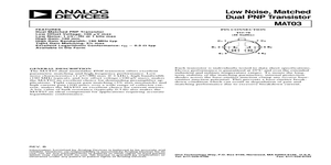 MAT03 – Datasheet Preview