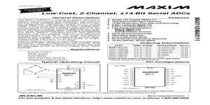 MAX111 – Datasheet Preview